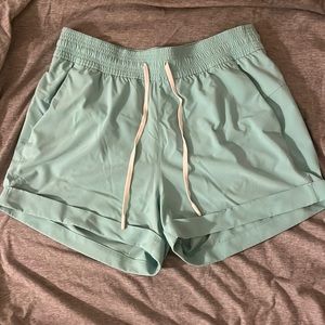 Teal lululemon shorts